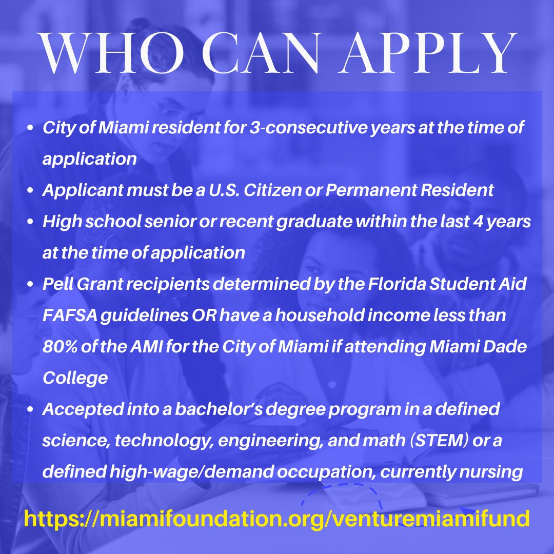 FrancisSuarez's tweet photo. Together with our partners, we have committed $6M to our Venture Miami STEM Scholarship Fund where we are providing hundreds of scholarships in UM, FIU, MDC, &amp; FMU for local Miamians!

➡️https://t.co/Ze18wP8I7M https://t.co/UvHSEs3Cae