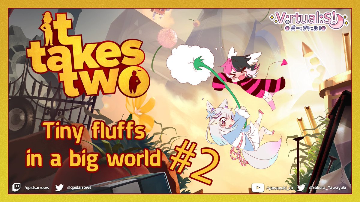 VirtualisVt's tweet photo. Hello everynyan! The group will be streaming It takes two again today 💘 we hope to see you there! Links both below 🦊💘 https://t.co/7CKxIhJXz3