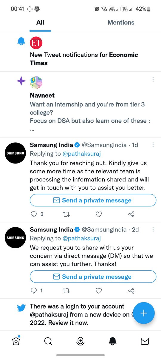 pathaksuraj's tweet photo. @SamsungIndia No response from Twitter. No response from toll free number. No call backs. Lost complete hope. I think going through the consumer court is the last option left. https://t.co/0R8t2QBfWC