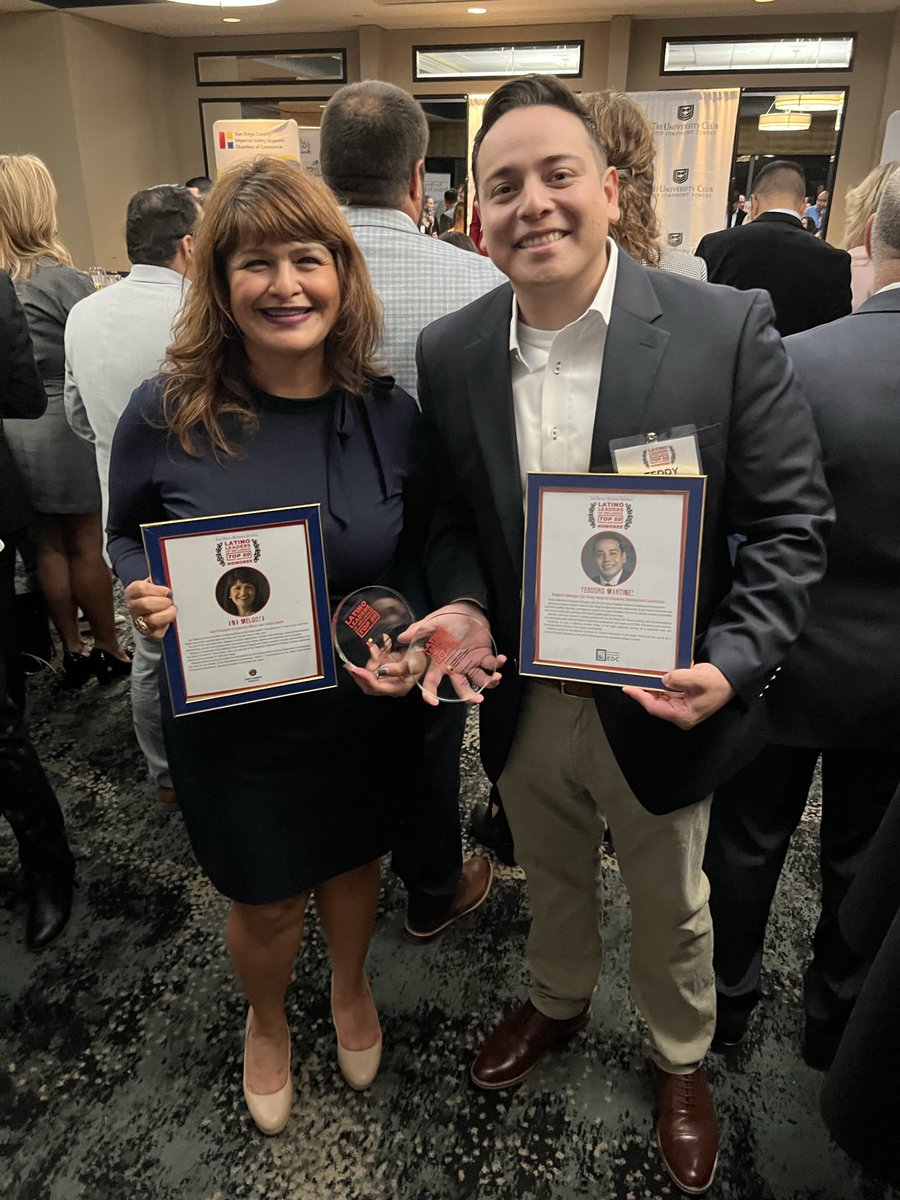 TeddyMartinez_'s tweet photo. Thank you @SDbusiness for selecting me as one of San Diego’s 2022 top 50 Latino Leaders of Influence.

It’s pretty amazing to be listed with so many SD leaders that I look up to https://t.co/8Riw0HYaar
