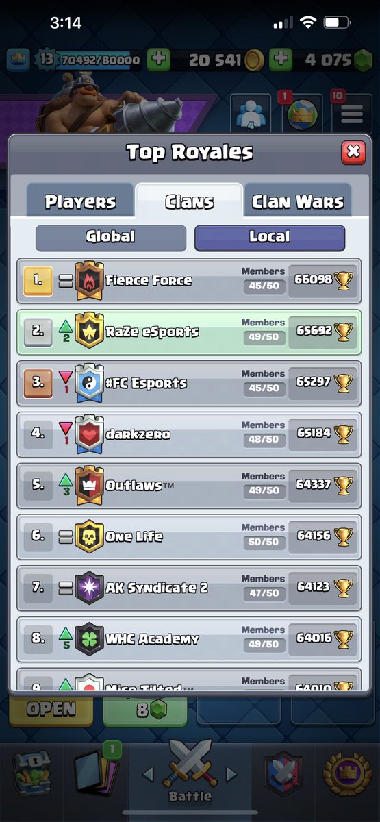 LeoneGamingCR's tweet photo. Good Afternoon #RaZeFam We’re officially back!! RaZe Esports is recruiting active and loyal members for our #ClashRoyale clan. https://t.co/3vfRDsmZmf