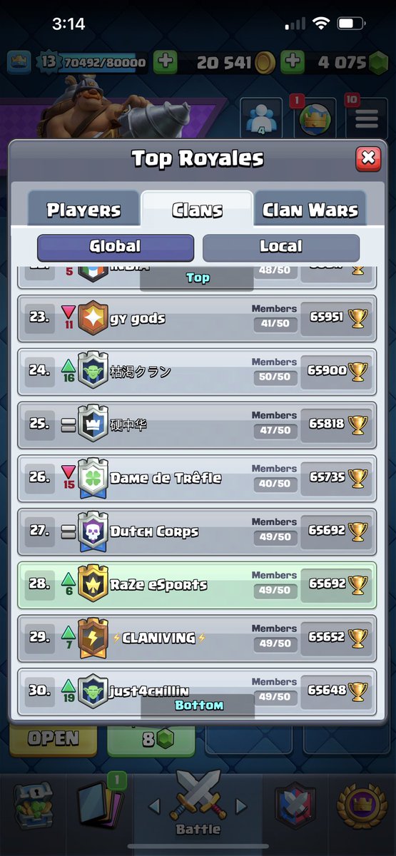 LeoneGamingCR's tweet photo. Good Afternoon #RaZeFam We’re officially back!! RaZe Esports is recruiting active and loyal members for our #ClashRoyale clan. https://t.co/3vfRDsmZmf