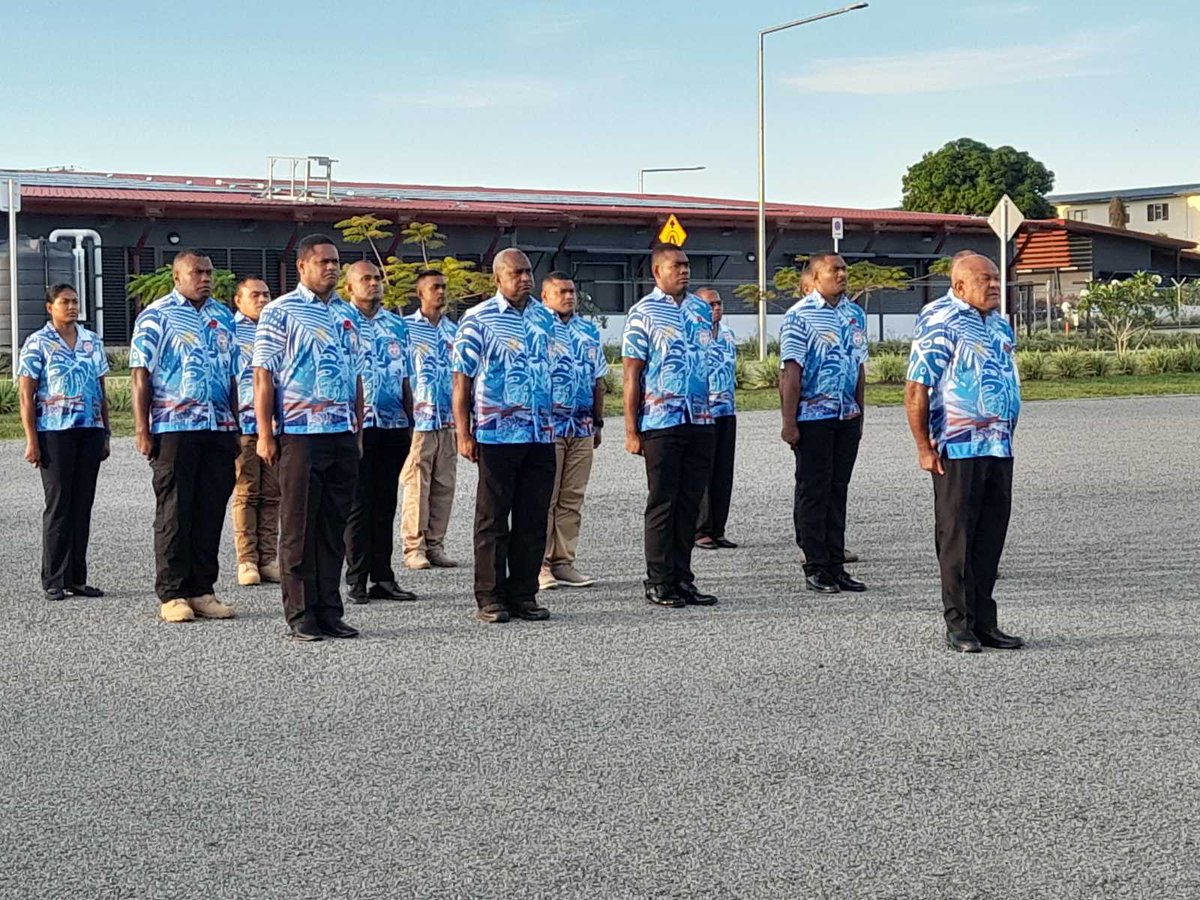 This morning the Command Elements for Batt 41 for Sinai was farewelled by Commander Joint Task Force, Brig Gen Manoa Gadai. The 15-member team led by Batt 14 Commanding Officer, Lt Col Saula Koro leaves our shores this morning for a 12-months long deployment.