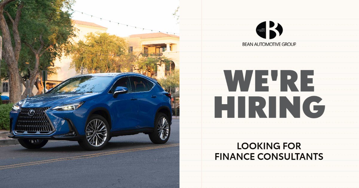 We are looking for finance consultants to add to our growing sales team! The Finance Consultant handles each sale and ensures that every vehicle sold has proper payment in place and that all state registration and title work is prepared.
APPLY HERE: lexusofkendall.com/hiring-finance…