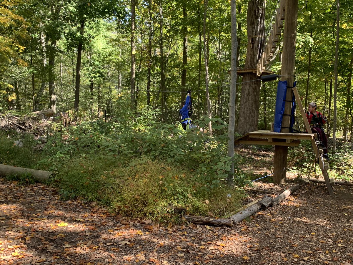 Cooper6Sms's tweet photo. Many thanks to @NYBoundless for hosting the Cooper 6 team today! The weather was perfect for climbing, zip-lining, traversing, and team building. #scarsdalemspride https://t.co/Q51wghYs6f