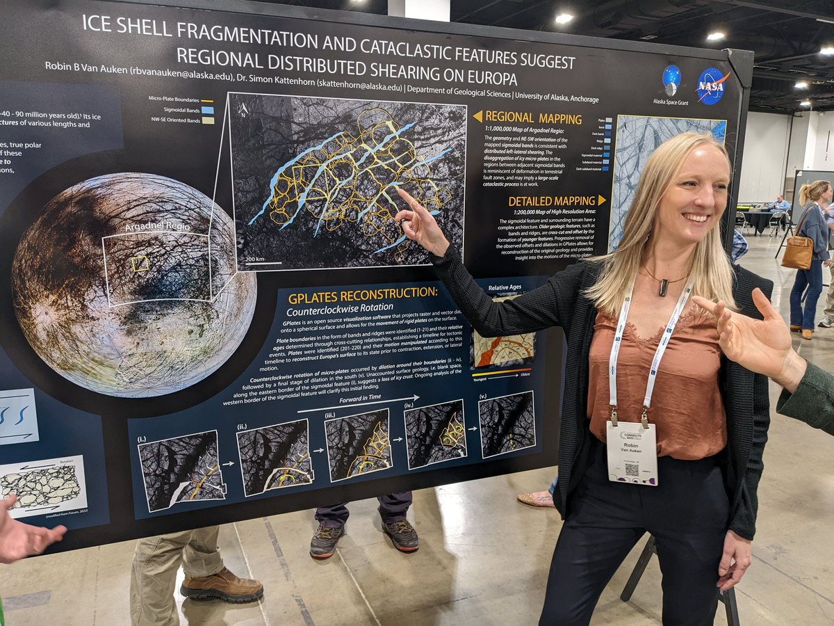 RBVanAuken's tweet photo. She may be fractured, but we 💙 #Europa just as she is. I'm really grateful for all the feedback and insights at #GSA2022 https://t.co/xfPkxQYdvT