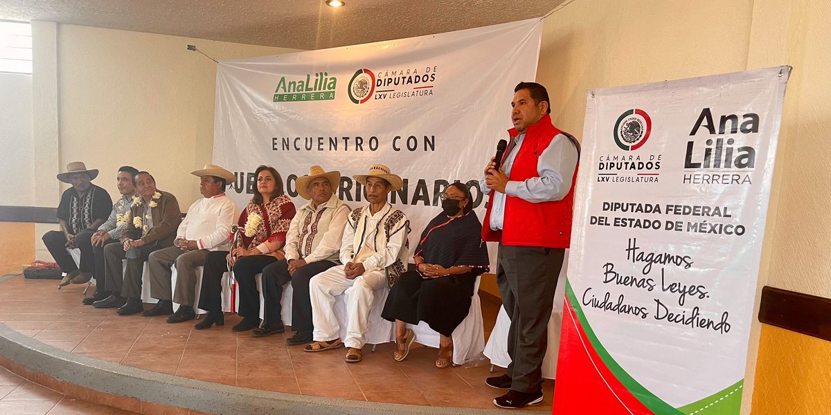 Eduardo_Zarzosa's tweet image. En mi calidad de Secretario de la Comisión de Pueblos Indígenas y Afromexicanos de la LXV Legislatura de la @Mx_Diputados en coordinación con la diputada @AnaLiliaHerrera llevamos a cabo el evento “Encuentros con Pueblos Originarios del Estado de México”