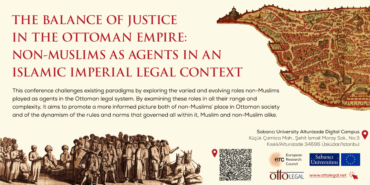 OTTOLEGAL_ERC's tweet photo. We are happy to announce the conference "The Balance of Justice in the Ottoman Empire: Non-Muslims as Agents in an Islamic Imperial Legal Context."
For program details: https://t.co/q3wTJ3Tyko https://t.co/xdLstCqNsP
