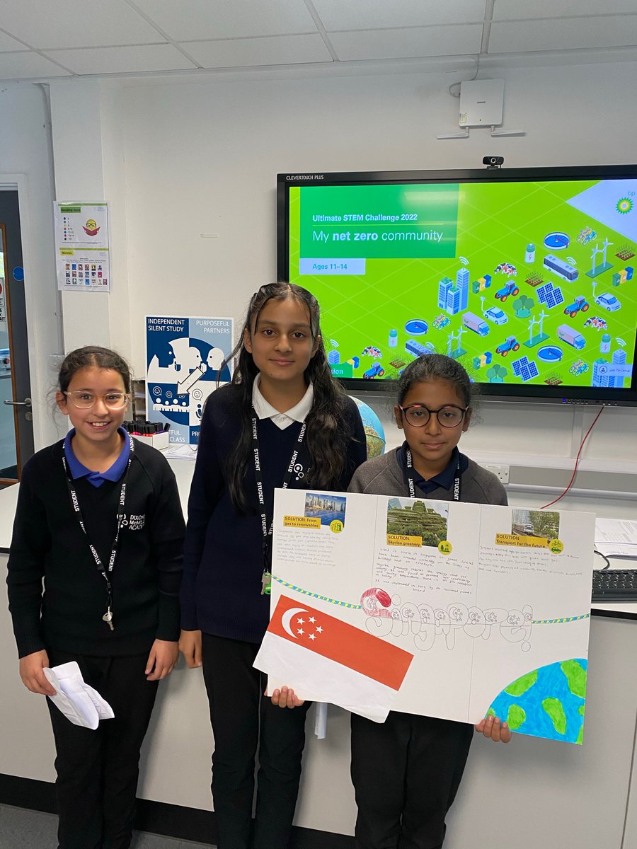 Encouraging our students to look at the things they can do locally and use Science and technology to come up with a net zero plan for their community.

Science fun with 7.1 - Two lessons to plan and pitch a presentation! 
Some amazing work! 🌍💫