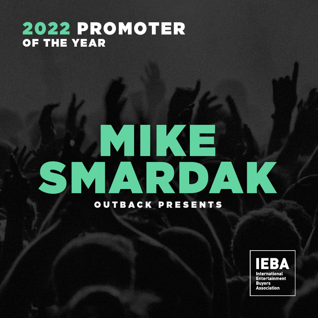 OutbackPresents's tweet photo. Congratulations to our very own Mike Smardak on being named #IEBA's Promoter Of The Year! @IEBAConference https://t.co/LHKceLHtqE