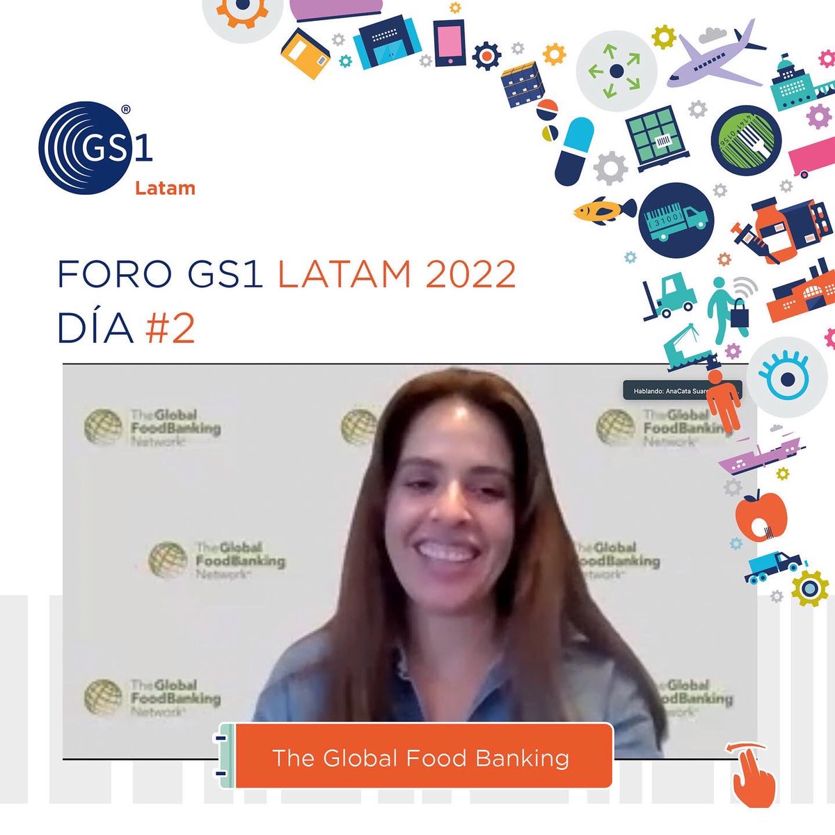 Finalizó el segundo día del #GS1ForoLatam2022 este encuentro virtual abordó interesantes temas como transformación Digital IoT, servicios GS1, Reportes de Grupos de Trabajo Regionales y finalmente la participación del The Global Food Banking Network.