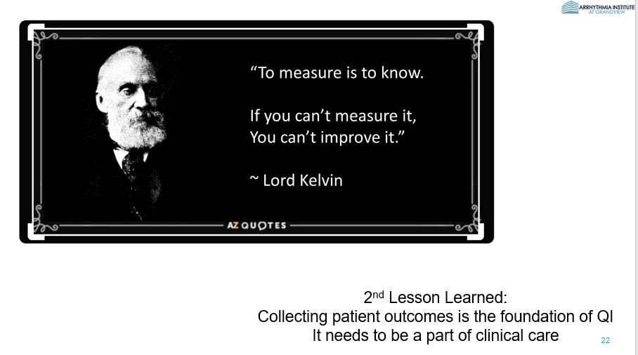 It was an honor to give a grandrounds lecture for the @GeisingerCwlth EP Group. Great discussion about my favorite topics: Quality Improvement, patient outcomes collection and EP lab efficiency Thanks @Hisdoc1 for the invitation! #EPeeps