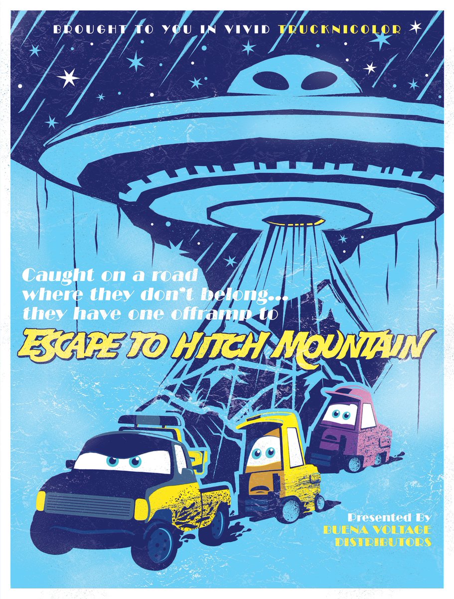 Pixar's tweet photo. These got us good! 👻 
See these posters IRL inside Cars Land at Disney California Adventure Park now through October 31. https://t.co/rTmdFkYEtZ