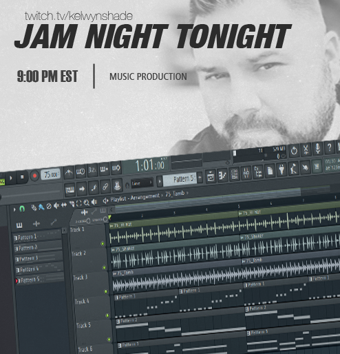 kelwynshade's tweet photo. Music Play Time!
9:00pm EST. TONIGHT.
Swing by and chill!
https://t.co/uvt6b8o0Db
#flstudio #musicdevelopment #midiplus #electronicmusic #jamsession https://t.co/f3mATjFiEK
