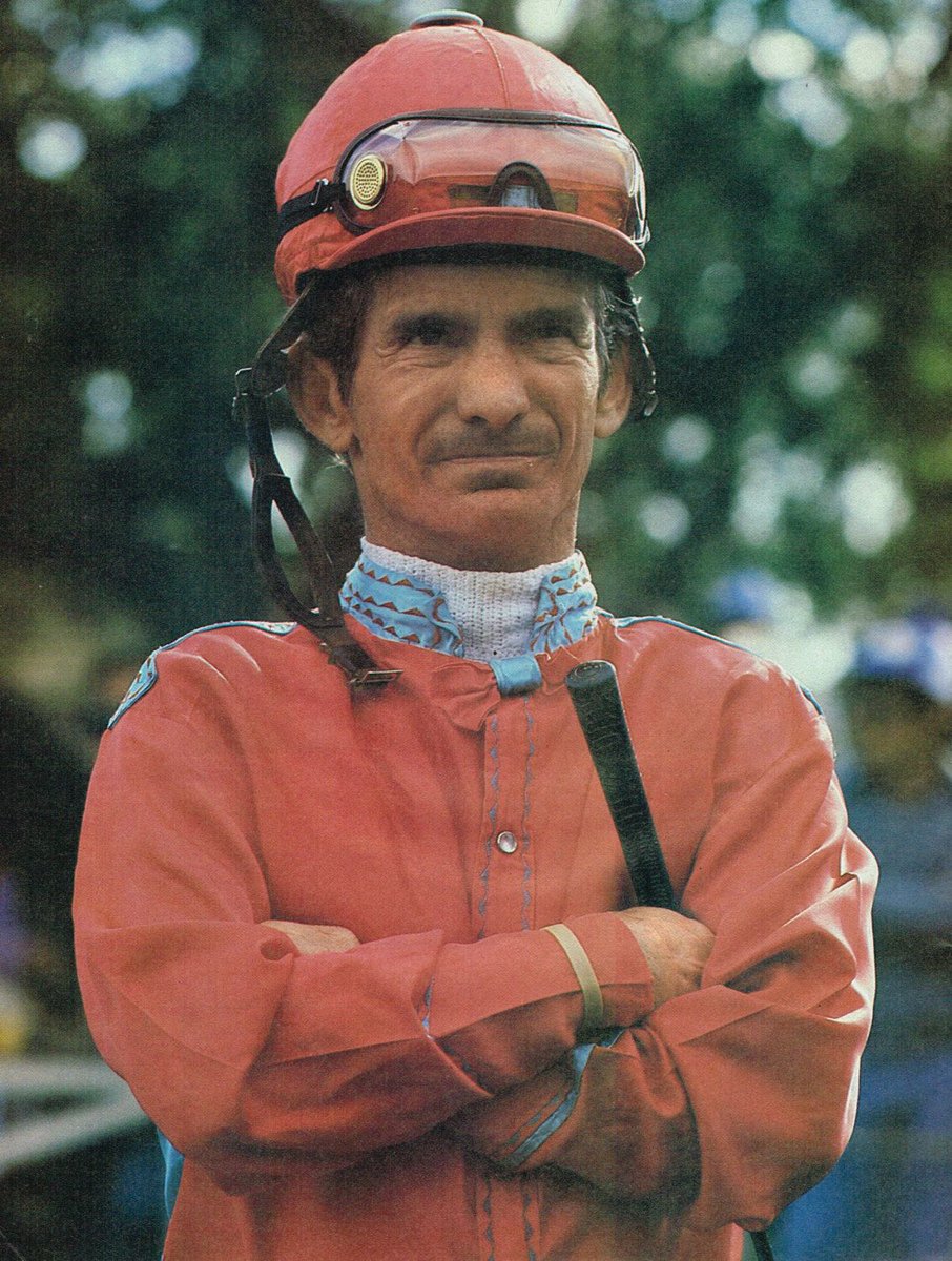 deathbyhibachi's tweet photo. American horse racing legend #BillShoemaker died #onthisday in 2003. 🐎 #KentuckyDerby #Preakness #BelmontStakes #BreedersCup #trivia https://t.co/rAVcg4rX5y