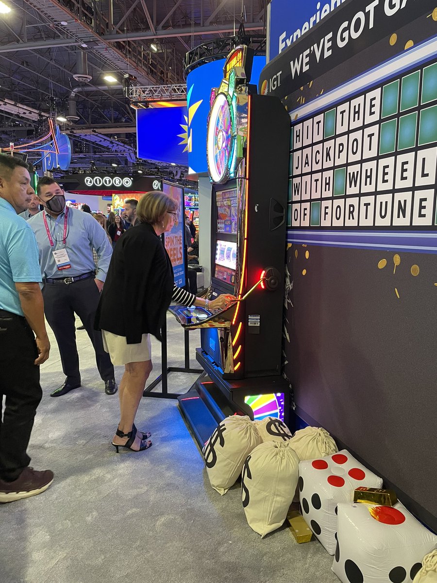 Jackpots on jackpots on jackpots! Celebrate the jackpot experience in the Wheel of Fortune Jackpot Zone. Win exciting prizes, including a @HALcruises Cruise, playing some of your favorite Wheel of Fortune titles. Stop by the IGT Booth for your chance to win! #IGTxG2E22