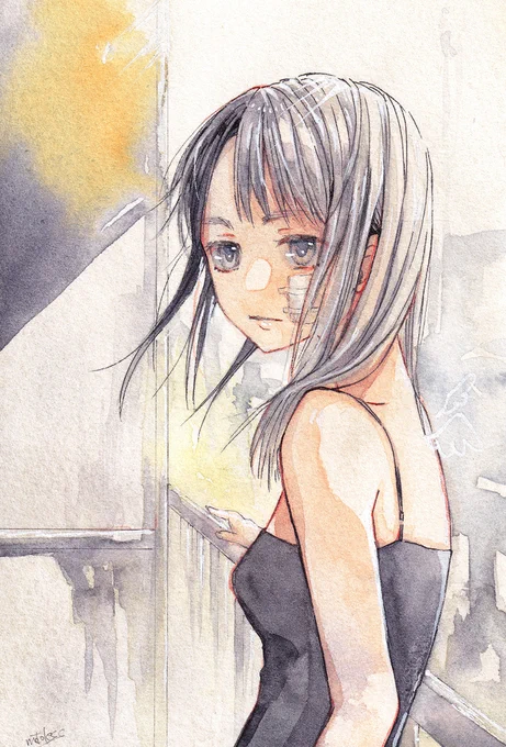 「いつだって飛べるね」#透明水彩  #watercolorpainting 