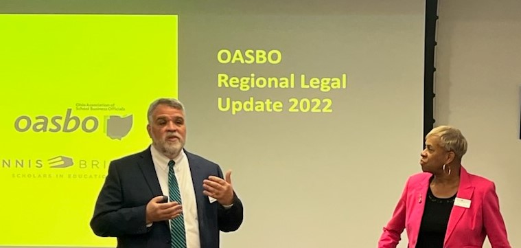 EnnisBritton's tweet photo. Giselle Spencer and Bob McBride had the opportunity to present a legal update at @oasbo's NE Regional Fall Finance Workshop. It was great spending time with the group today!
@spencer_giselle @Robert_JMcBride https://t.co/SnWorIXTI9