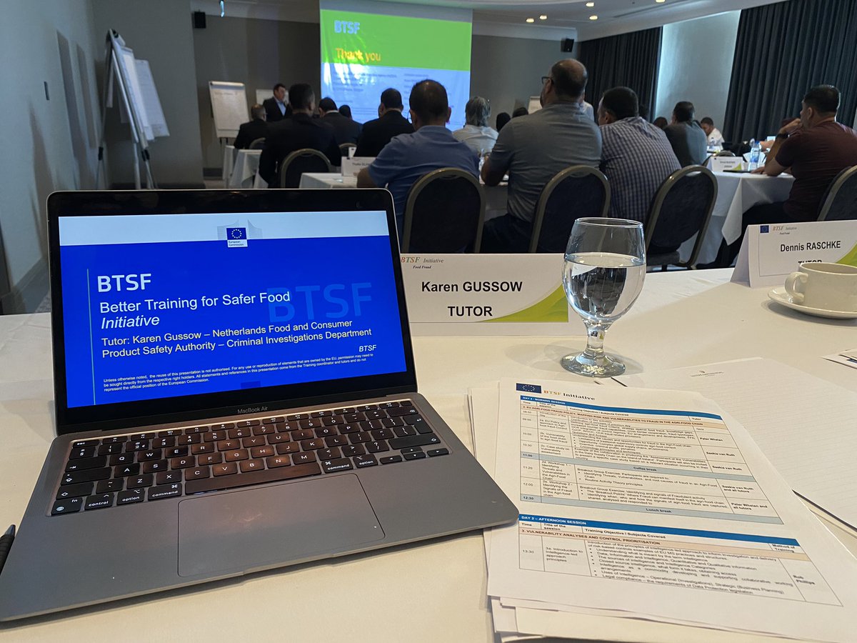 Working as a tutor this week in Jordan with some EU colleagues. Lots of interesting exchanges with participants from Middle Eastern countries about tackling #foodfraud.