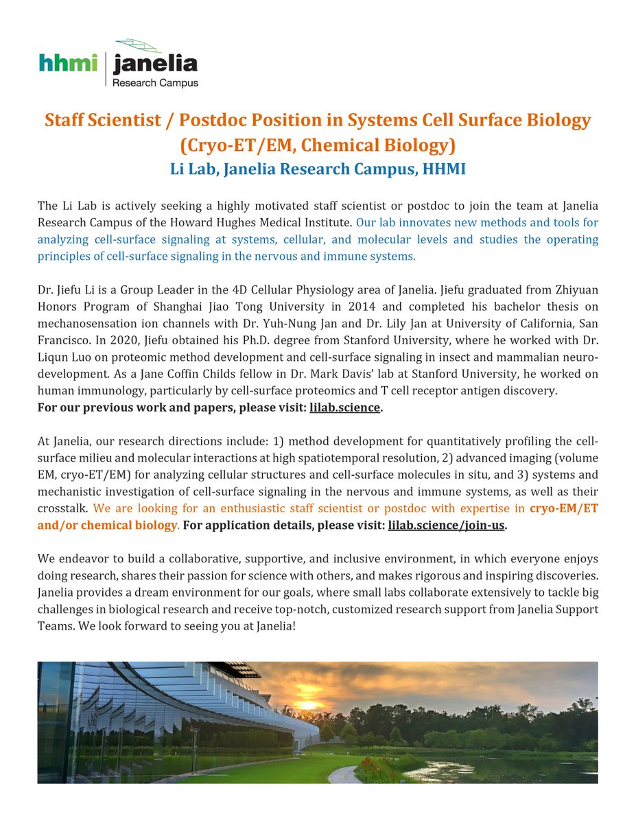 We are hiring! Join us @HHMIJanelia 🧑🏽‍🔬