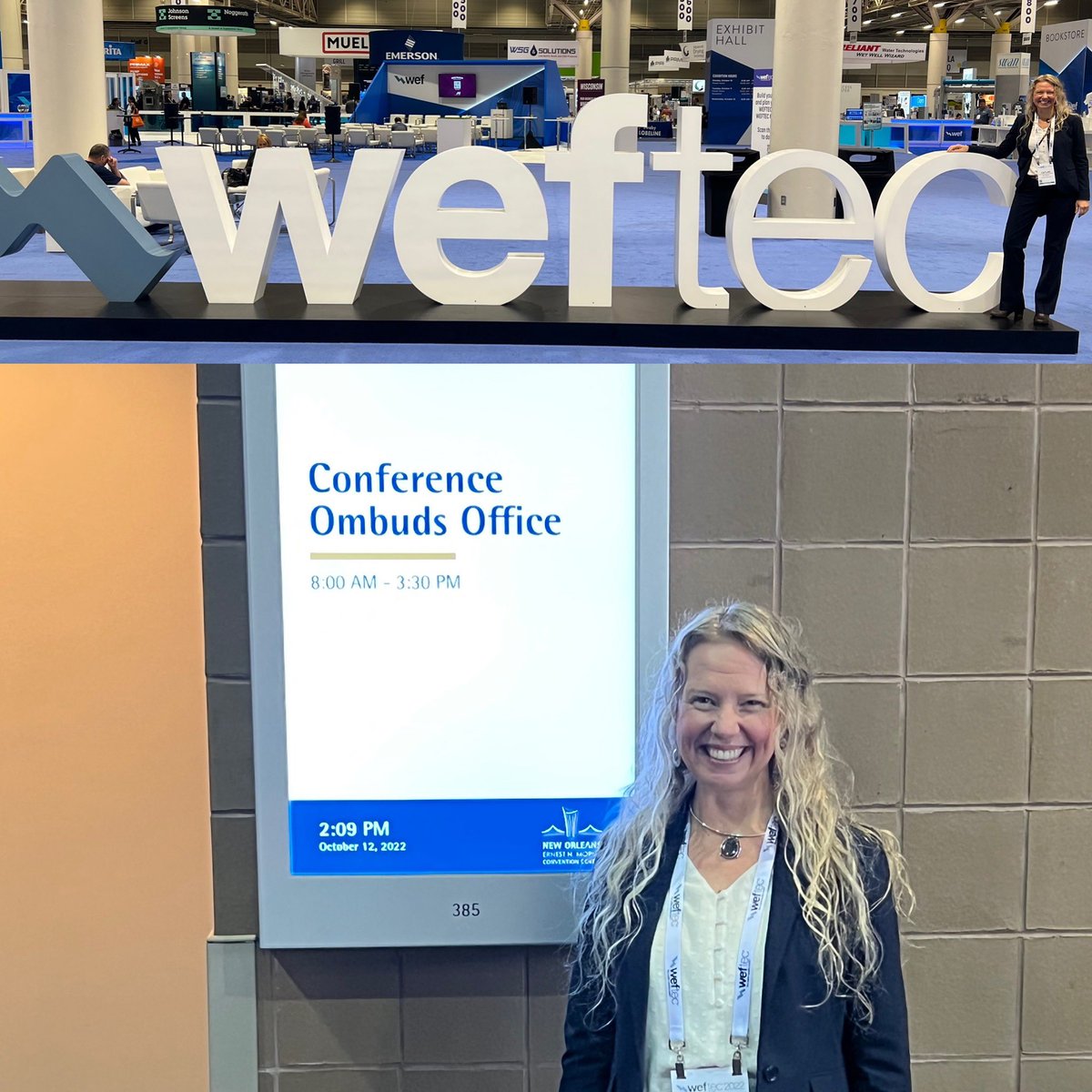 caitlan_anne's tweet photo. As things wrap up here at #WEFTEC22 please don’t hesitate to reach out to your #conferenceombuds if any questions, problems, or issues arise. Safe travels to all and thank you, @WEForg and @MWIinfo, for the honor of serving as the inaugural #WEFTEC #ombuds. @WEFTEC https://t.co/DHzzBhKu5M