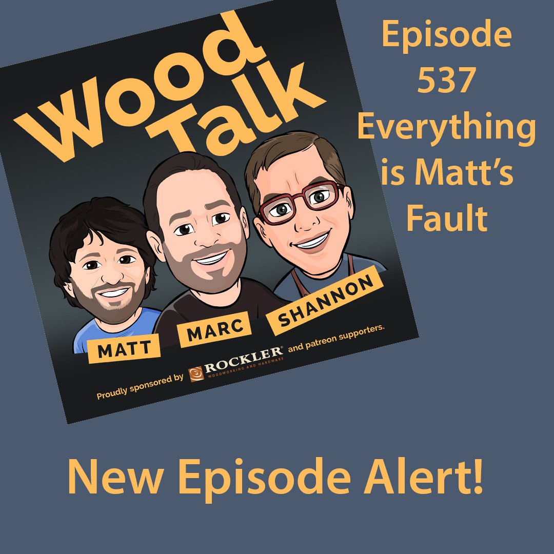 NEW SHOW!

The people wanted a show &amp; the people got one.

Goooooo <a href="/Rockler/">Rockler Woodworking</a> !

Our Patreon supporters are the best!

#woodtalkshow #woodworking #rockler #rocklerwoodworking #everythingismattsfault 

🧶