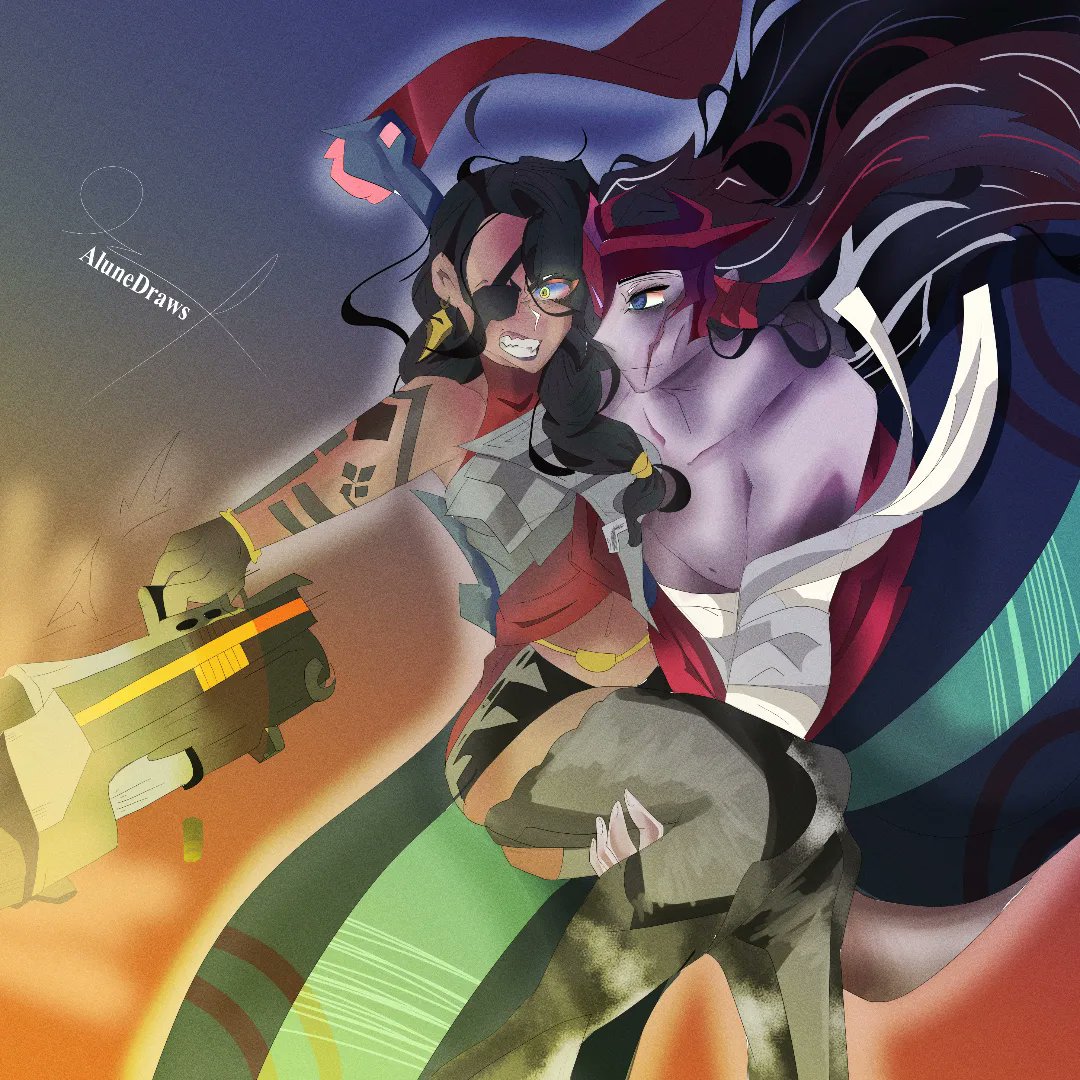 AluneDraws's tweet photo. #loltober #LeagueOfLegends #LeagueOfLegendsFanArt #loltober2022 #loltubre #LoLtubre2022 #day4 #dia4 #couples #samiralol #yonelol #Fanart #artwork #art https://t.co/UmYEmxeTfW