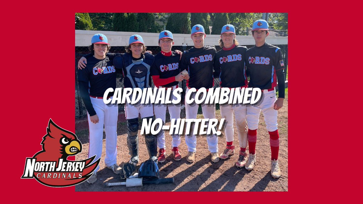 Northjerseycard's tweet photo. Baseball math - What do you get when you add 4 Cardinals pitchers and 2 Cardinals catchers together?  Answer - a combined no-hitter in the Cardinals' 14-0 win over Langan Prospects in the New England College Prospects Showcase! https://t.co/qWZ3k1GMZx