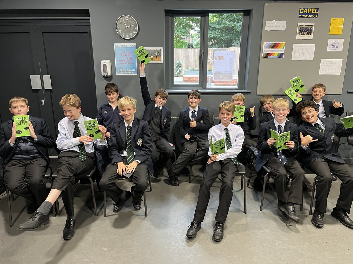 ReedsDrama's tweet photo. So much excitement from @ReedsSchool Close pupils as they auditioned for ‘Hansel and Gretel’ which we will be staging next year. The play is full of humour and will feature a found object band and puppets. #schooldrama https://t.co/06q7oLBrVo