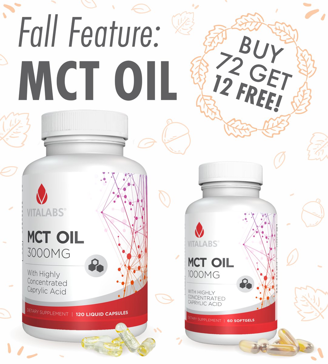 Vitalabs's tweet photo. ORDER NOW!
Fall Feature- MCT OIL
Buy 72 get 12 FREE! + FREE additional design using current artwork / 50% OFF new artwork for MCT OIL
Click link for details: https://t.co/LQC7rDtPZv
#vitalabs #vitalabsinc #thenaturalchoice #thehealthychoice #vitamins #minerals #nutrients https://t.co/i9U4kwW68Q