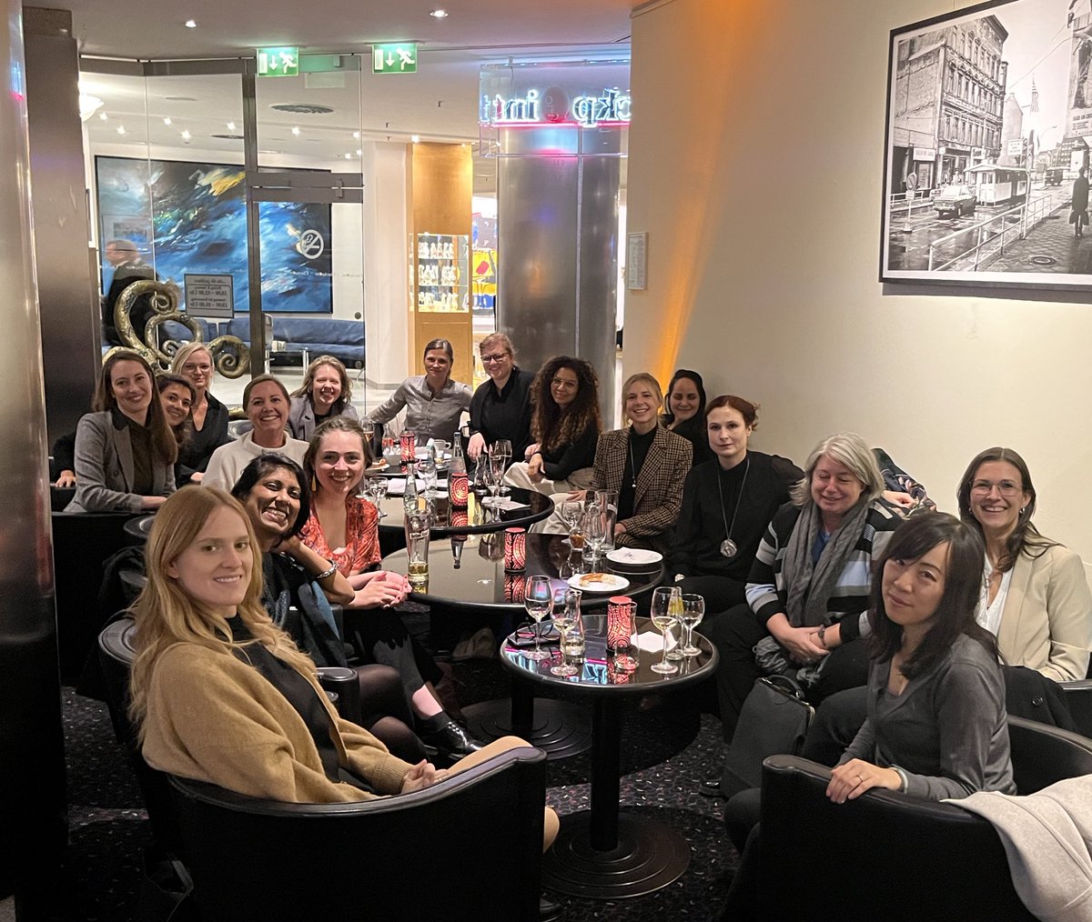 ErinSikorsky's tweet photo. Women in #climatesecurity happy hour - Berlin edition. Great way to cap off an excellent #BCSC2022 https://t.co/DVFUVG7yPW