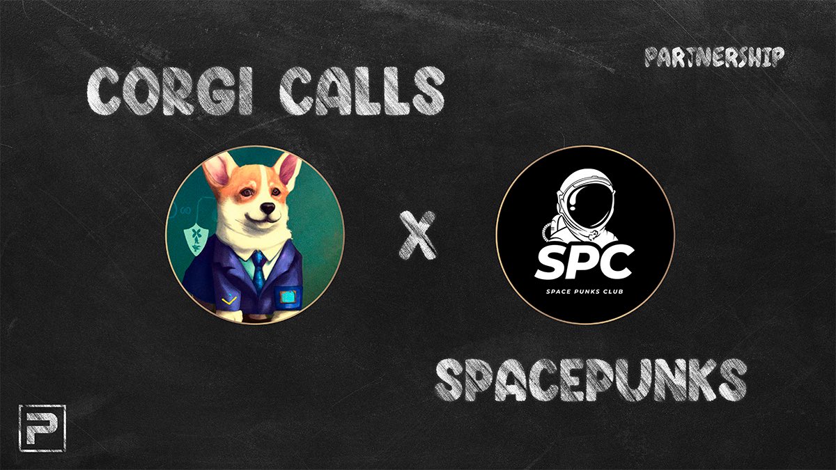 🚨 SpacePunksClub x <a href="/CorgiCalls/">Corgi Calls</a> 🚨

We are thrilled to announce our partnership with <a href="/CorgiCalls/">Corgi Calls</a> 🔥

We’ve got 35 passes to give to our community! If you’re a holder you can get a 30% discount on their alpha-calls. Info in holders-announcement 🫡
#SPC4L #NFT