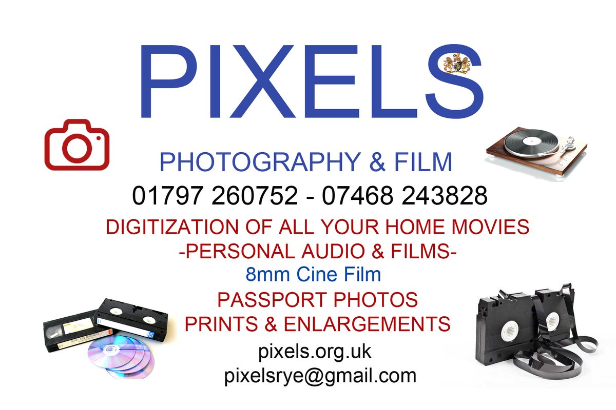 pixelsrye's tweet image. Digitise your old video's in time for #Christmas, we have availability now - 01797 260752