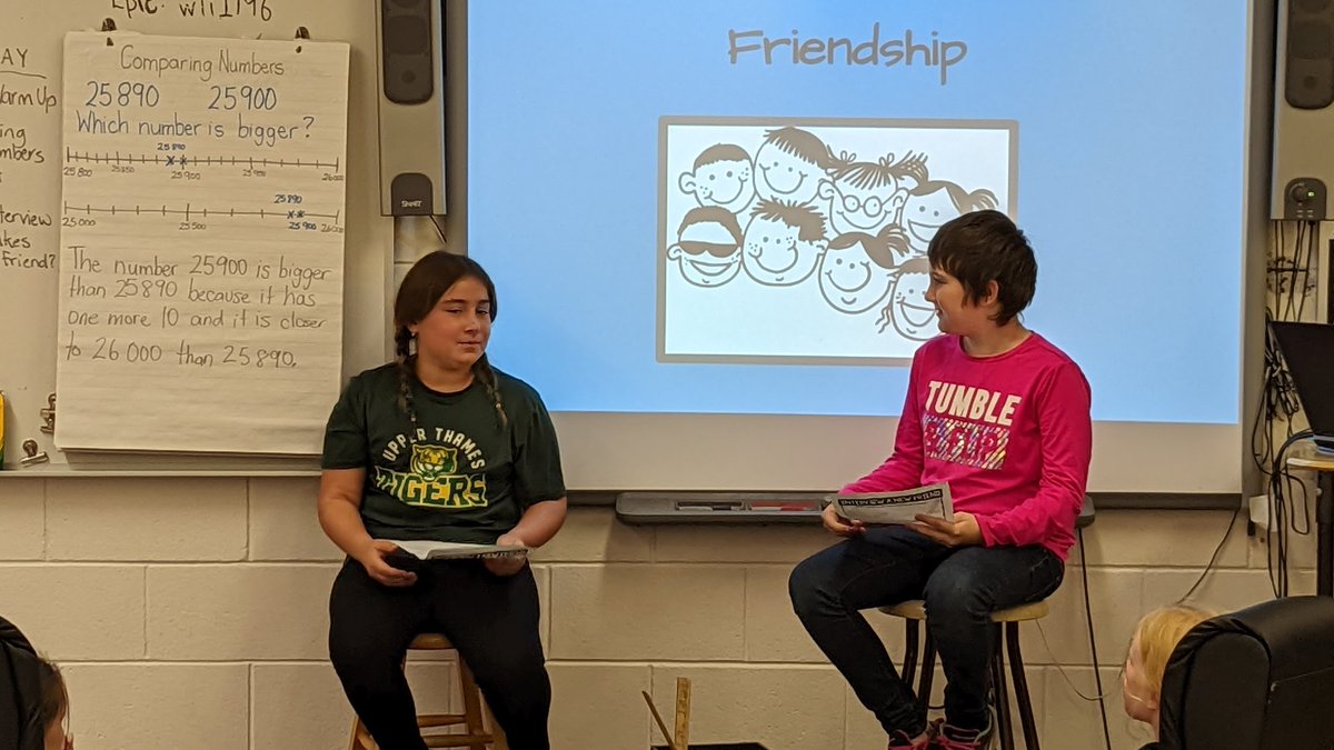 MrsAgarUTES's tweet photo. Yesterday we interviewed a new friend and today we introduced our friend to the class. We had lots of beaming smiles today. #gettingtoknowoneanother #weareafamily https://t.co/1sXLu3noa6
