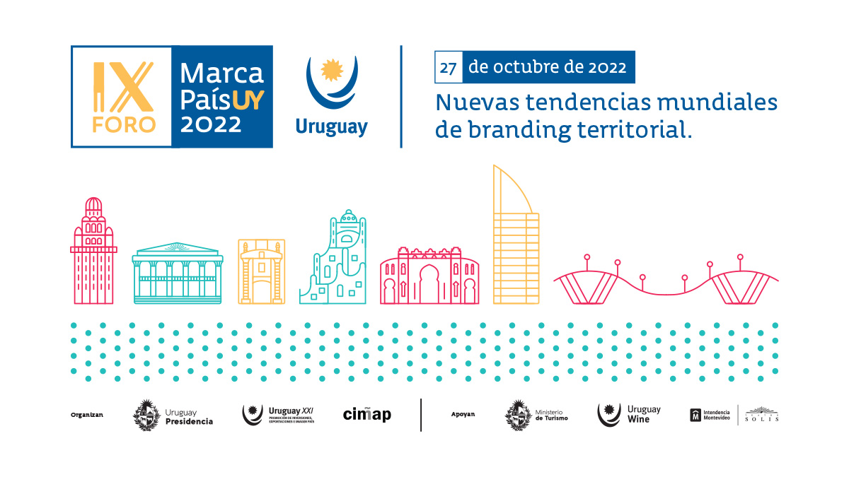 #URUGUAY 🇺🇾 | ¡Te invitamos al IX Foro Iberoamericano de #MarcaPaís!
Vení a conocer sobre las tendencias mundiales de branding y posicionamiento país.

📅 27 de octubre
⏰ 14:00 hs
📍 Auditorio Torre Anexa, Liniers 1280

Registrate aquí 👉 bit.ly/3Vm0Xnd