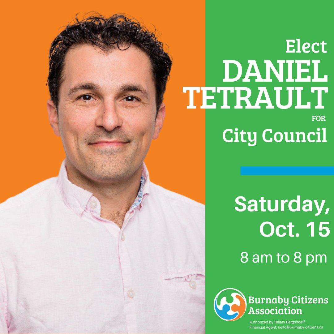 Daniel Tetrault has been a proud member of the Burnaby community for over 20 years. Using his experience from teaching at Moscrop Secondary, and his community work, Daniel wants to work for you and build a Burnaby that people can afford and has the amenities we all need.