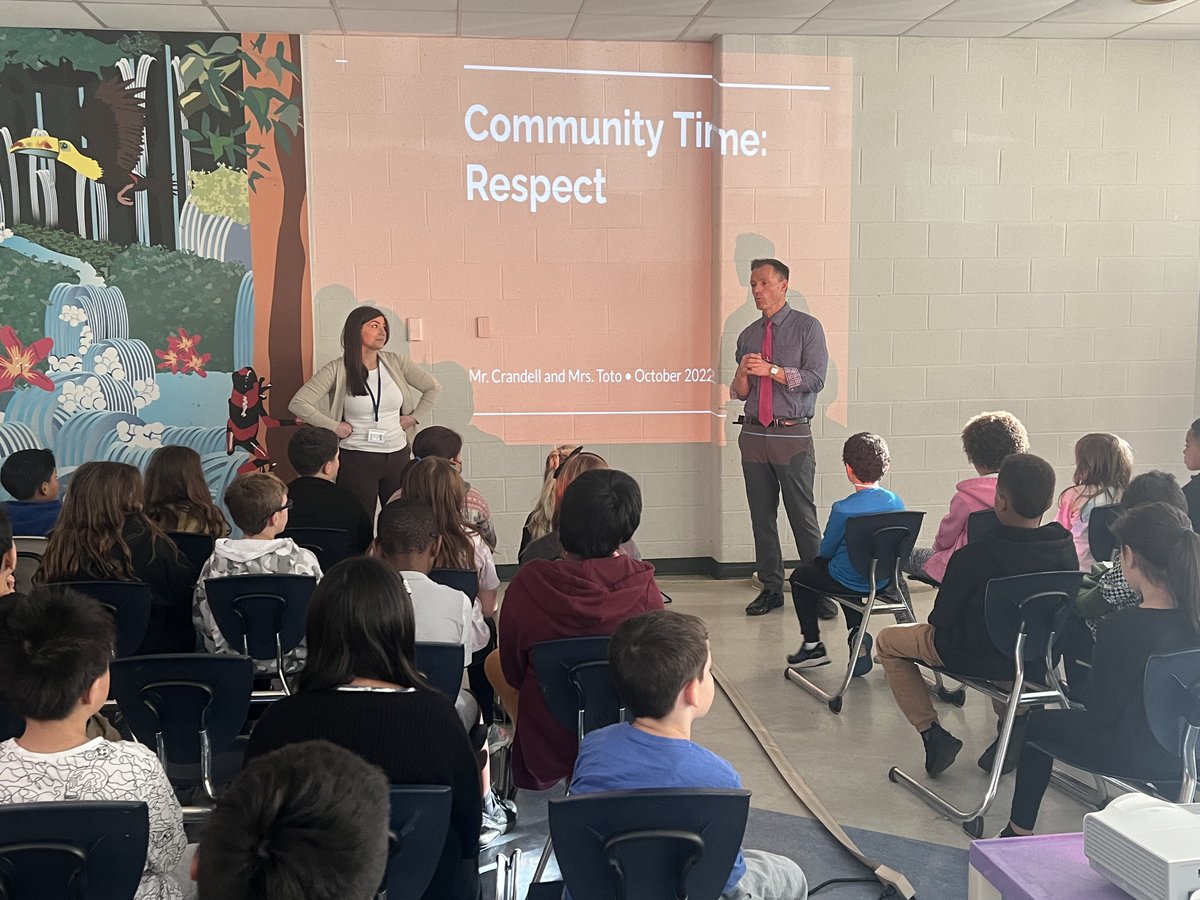AISPrincipal's tweet photo. Today our fourth graders met as a community to discuss our word of the month, respect! #AISPride #CommunityTiime #SchoolCulture @Danburyk12 https://t.co/V4ir610gem