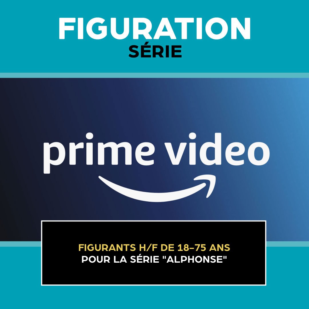 Pour la série Amazon Prime "Alphonse", la production recherche des figurants hommes et des femmes ayant entre 18 et 75 ans, habitant à IVRY ou également dans les environs. #castingserie #alphonse #castingfrance

▶️ Plus d'infos : bit.ly/3eo8Yav