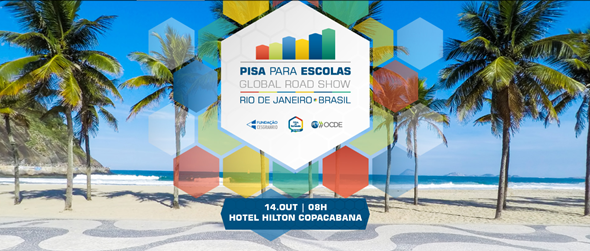👨‍🎓10 años de PISA para Centros Educativos (#PISA for Schools). 
📅14 de Octubre ⌚ 8am
🇧🇷 Río de Janeiro
📺🙋 evento híbrido
🏫 Escuelas brasileñas públicas y privadas, así como 3 educadores de Australia, Portugal y Tailandia
🔊🇬🇧🇧🇷
Regístrate aquí 👉 fal.cn/3sGry
