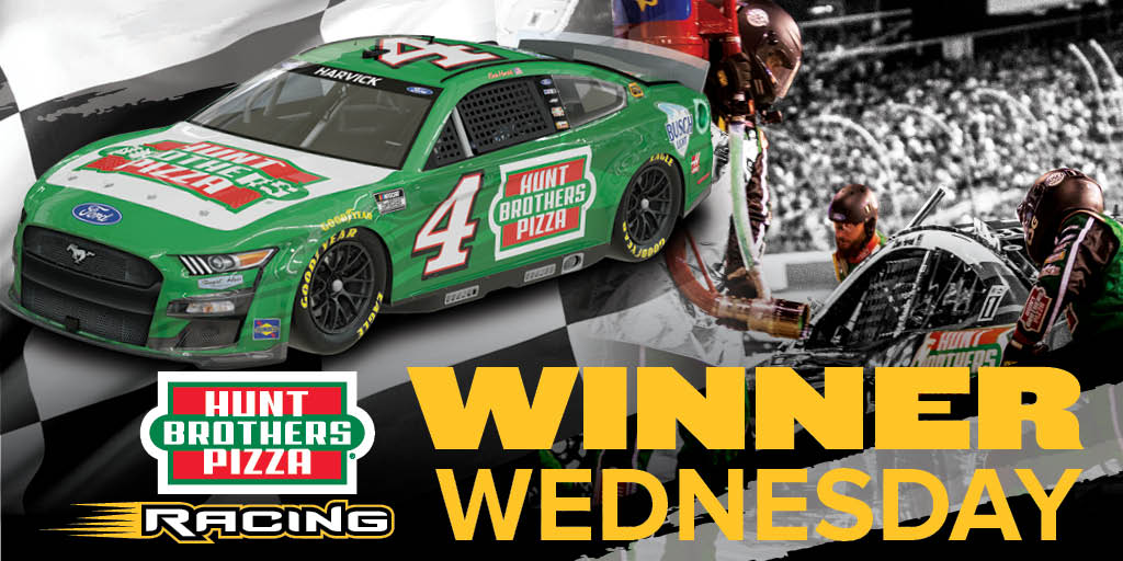 Another Wednesday means another chance to win! All you have to do is sign up once a season for the chance to win some @KevinHarvick and @HBPizza swag! Enter here: woobox.com/6k8cqv