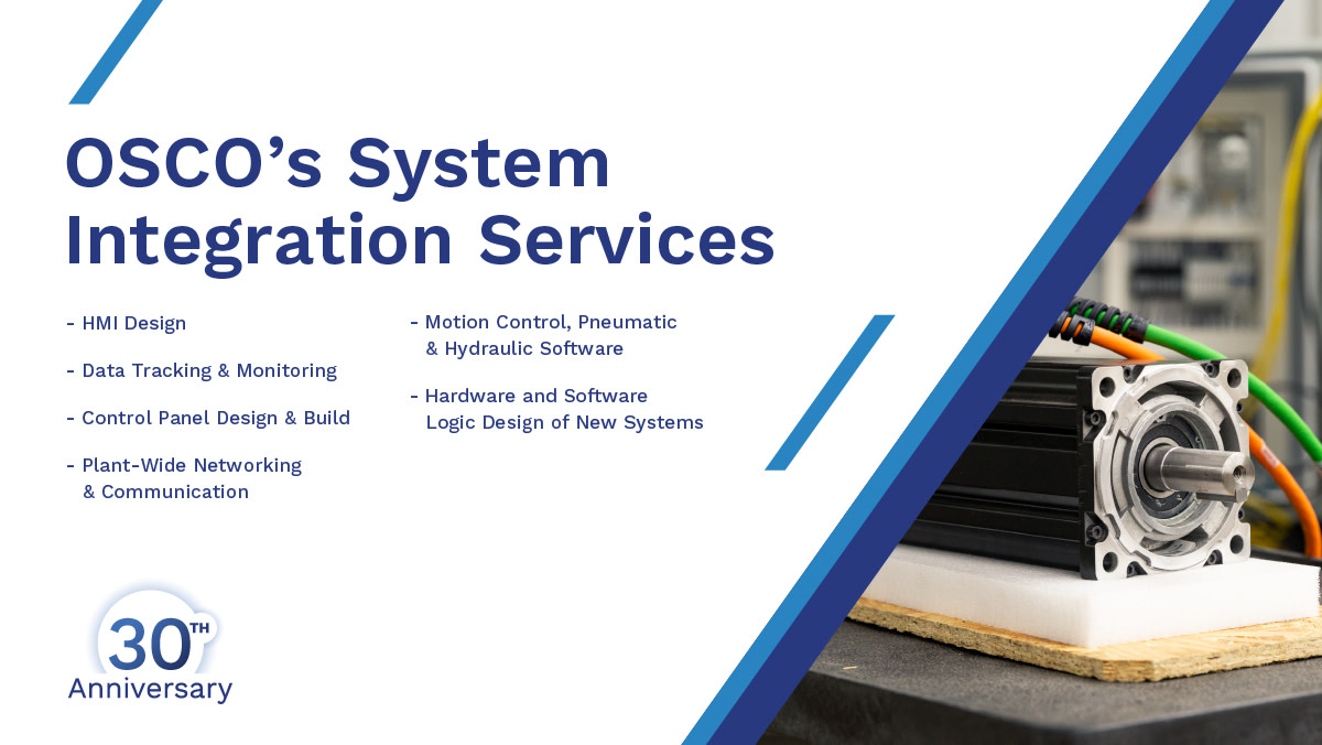 OSCO_Controls's tweet image. Through sophisticated #ControlSystems and #NetworkingPlatforms, our team works to seamlessly integrate multiple pieces of equipment on the factory floor. Here&apos;s how your operations can #Benefit from migrating monitoring functions to a single user interface.