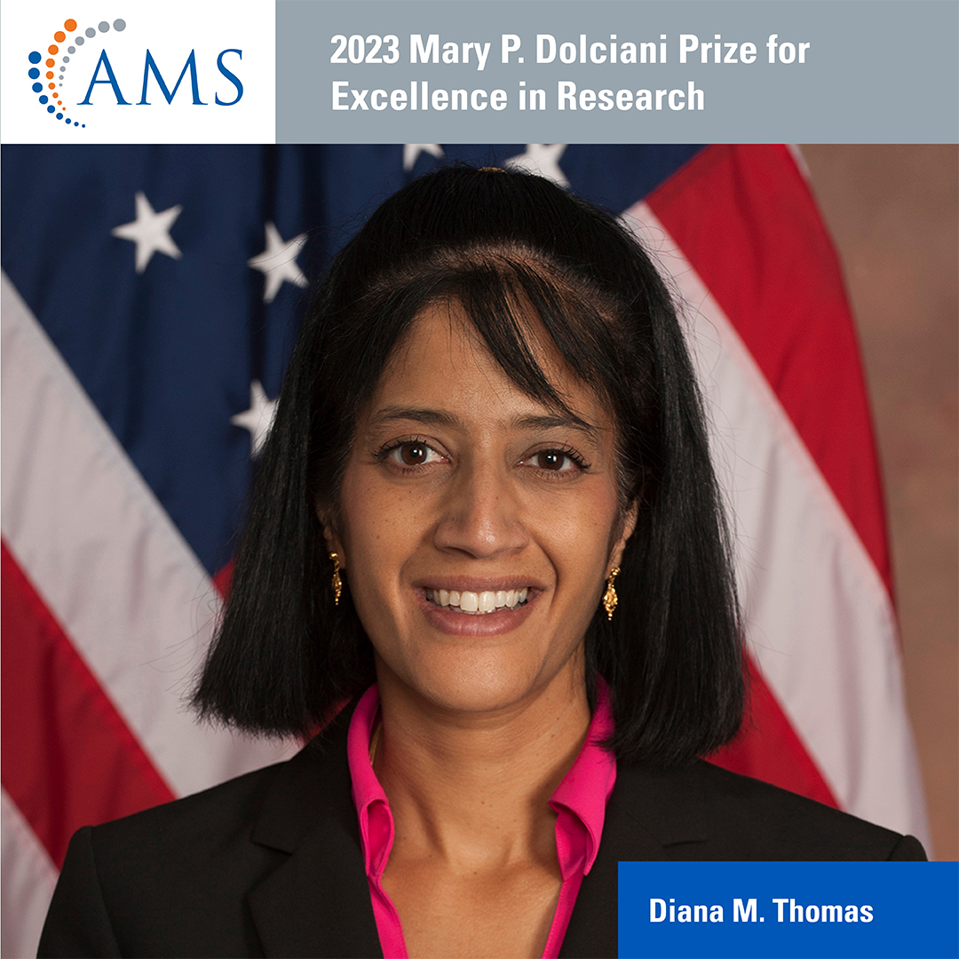 Diana M. Thomas, a professor of mathematics at @WestPoint_USMA, will receive the 2023 Mary P. Dolciani Prize for Excellence in Research. She is recognized for her outstanding research at the interface of mathematics with nutrition and obesity. Read more: ow.ly/NW8K50L8uRR