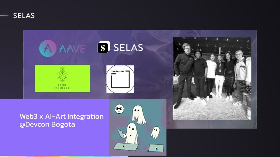 StudioSelas's tweet image. We are super proud of being involved with one of the most promising Web3 social media @LensProtocol , with an exclusive AI-art activation during Devcon.
We are humbled to be invited for the biggest world's event to showcase our AI renown expertise
@thegallerydao