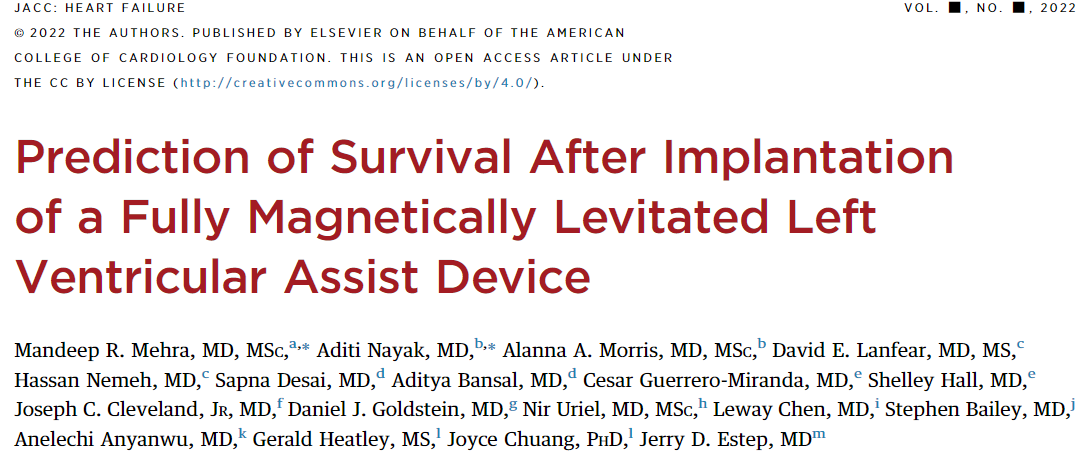 Aditi Nayak (@aditinayakmd) on Twitter photo 1/ 🔥 off the press: Prediction of 1 and 2 year survival after HM3 LVAD : The HM3 Risk Score (HM3RS)
Available for free download <a href="/JACCJournals/">JACC Journals</a>: jacc.org/doi/epdf/10.10…
Online calculator: codetoheal.shinyapps.io/HeartMate3RS/ (Shout out to <a href="/DrSubratDas/">Subrat Das</a> for creating this)
A brief tweetorial: 1/ 🔥 off the press: Prediction of 1 and 2 year survival after HM3 LVAD : The HM3 Risk Score (HM3RS)
Available for free download <a href="/JACCJournals/">JACC Journals</a>: jacc.org/doi/epdf/10.10…
Online calculator: codetoheal.shinyapps.io/HeartMate3RS/ (Shout out to <a href="/DrSubratDas/">Subrat Das</a> for creating this)
A brief tweetorial: