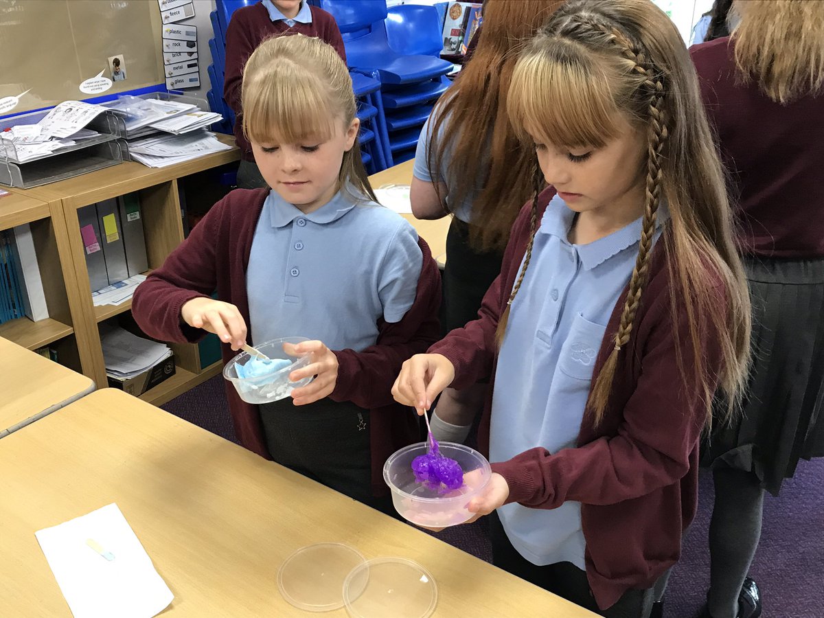 We have had Wild Science in Year 5 today. The children loved making (and playing with) slime.