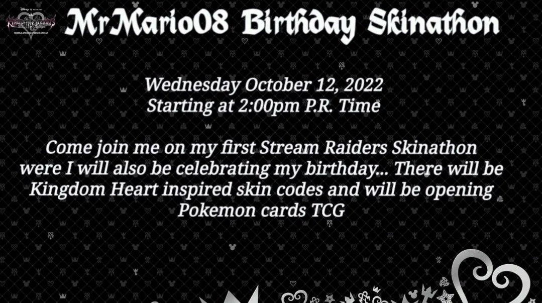 MrMario008's tweet photo. My first @StreamRaiders skin-a-thon is live! come join us! https://t.co/SpqO7cXd1v