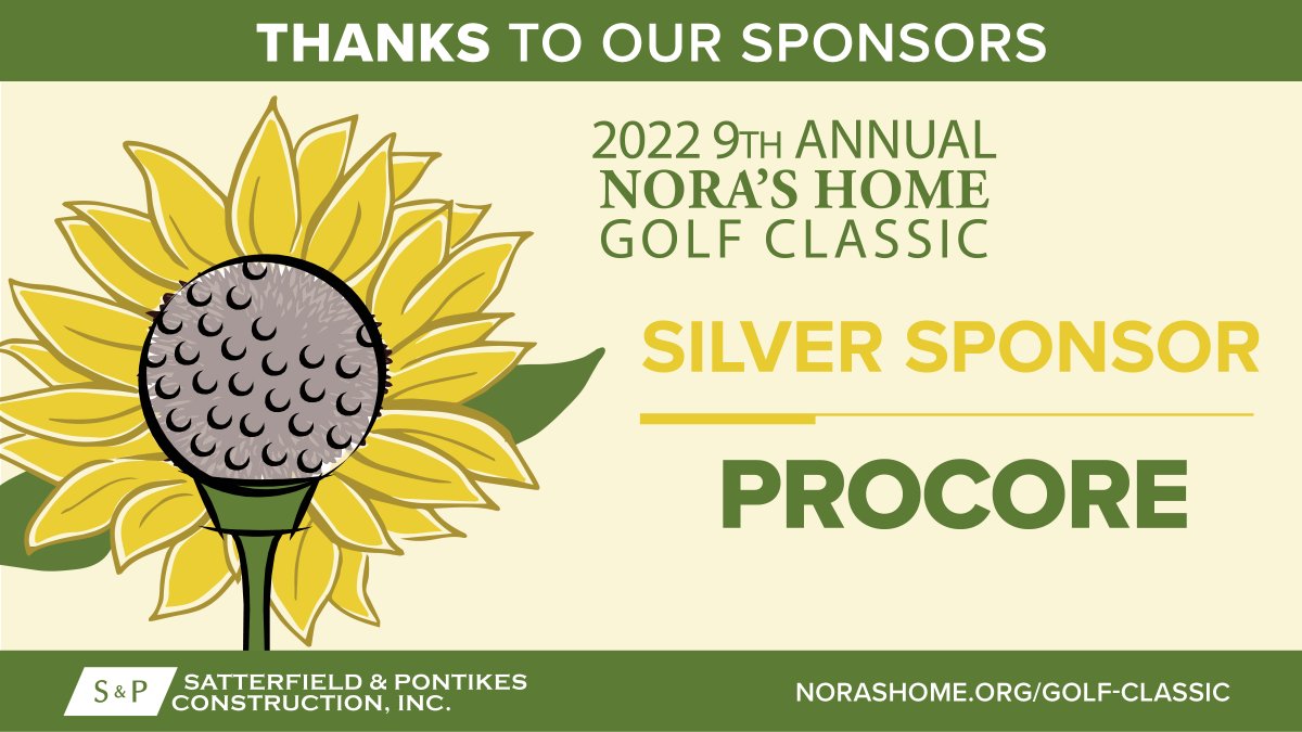 🏌️‍♂️Thank you, Procore Technologies, Inc., for being a Silver Sponsor in the 9th Annual #NorasHomeClassic!

It's not too late to join! Sign up here: norashome.org/golf-classic

 #SatPonCharity #SatPon #CharityGolf #Construction #GeneralContractors #OrganTransplant