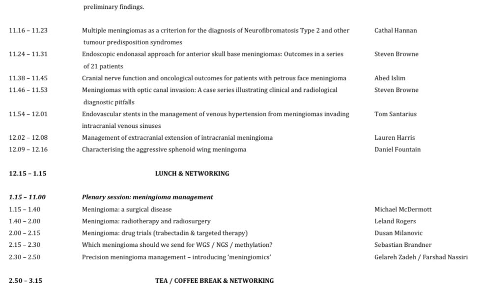 The BIMS Meningioma Symposium 2023 tweet media