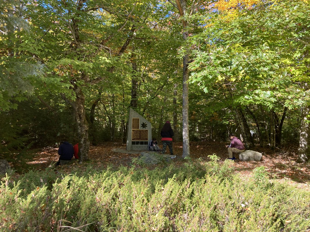 Mi’kmaw Studies 11… our classroom for the day!  #touchinghistory #landbasedlearning <a href="/NQspartans/">NQCS</a>