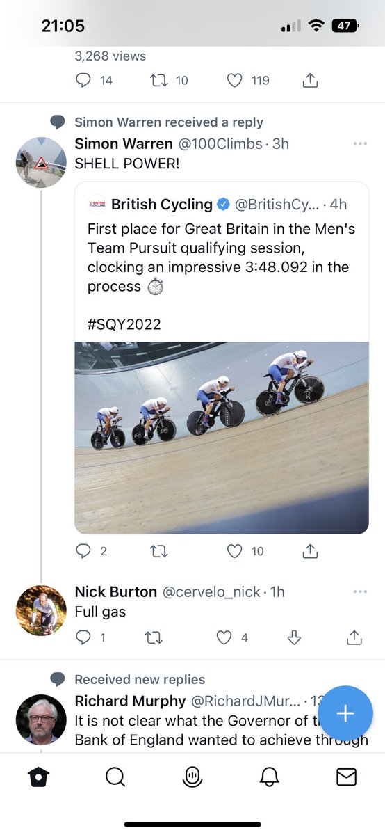 Lol. <a href="/BritishCycling/">British Cycling</a> - done. cc <a href="/cervelo_nick/">Nick Burton</a> <a href="/100Climbs/">Simon Warren</a>